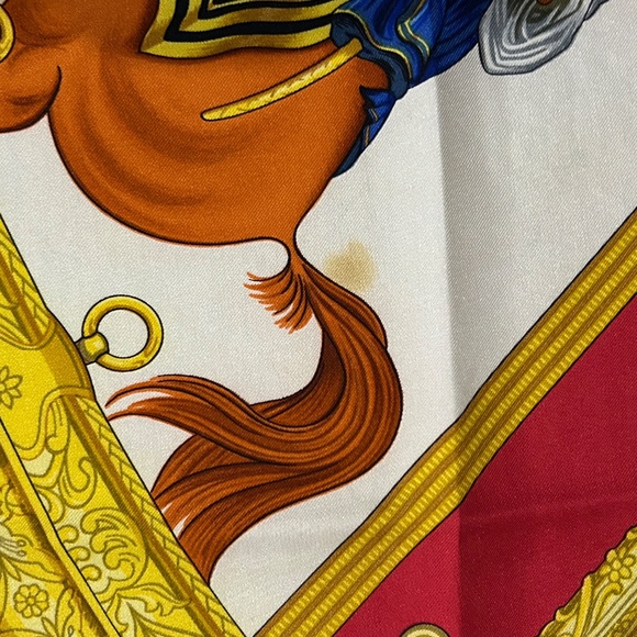 Hermes Silk Scarf J Abadie 1821  Vintage 34” Square Luxury Old Money - Picture 7 of 9